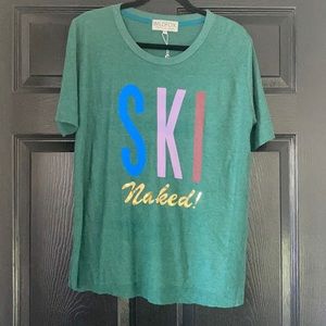 Wildfox Ski Naked-Waffle T